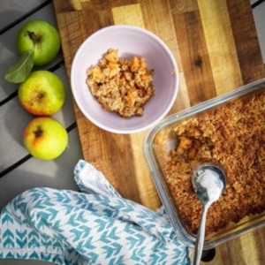 appelkruimel van havermout recept