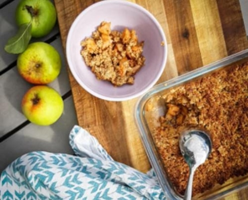Appel havermout crumble