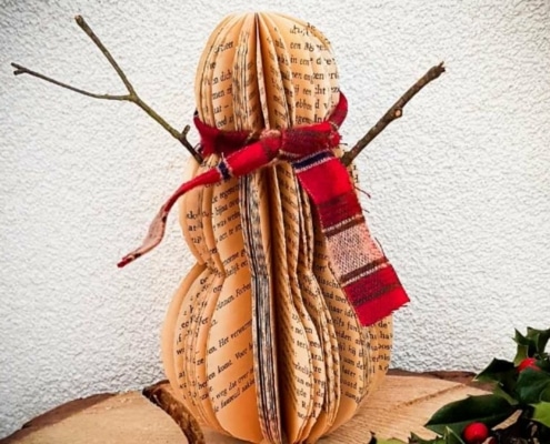 10 tofste kerstknutsels van gerecycled materiaal sneeuwman