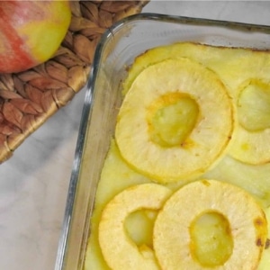vegetarische zuurkool ovenschotel met appel