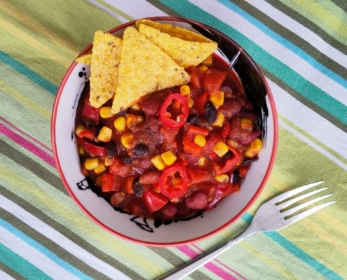 plantaardige chili sin carne