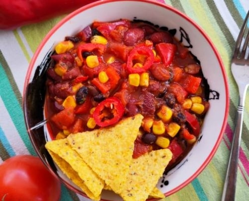 plantaardige chili sin carne