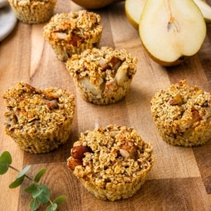 havermoutmuffins met peer recept
