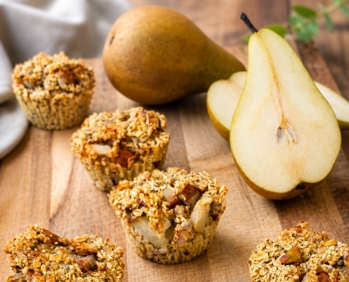 havermoutmuffins met peer