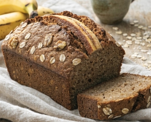 vegan volkoren bananenbrood