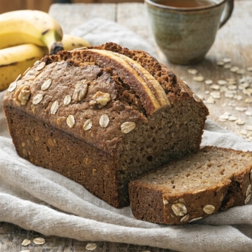 vegan volkoren bananenbrood