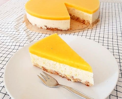 vegan mango kwarktaart