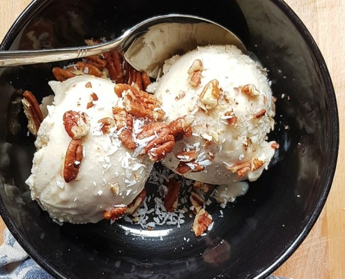 Bruine bananen worden heerlijk bananenijs