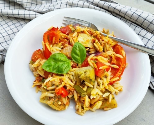 recepten met seizoensgroenten in augustus orzo