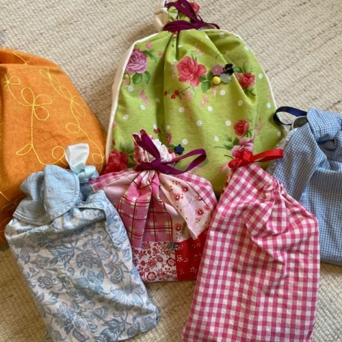 10 manieren om oude kleding te gebruiken herbruikbaar kadozakje