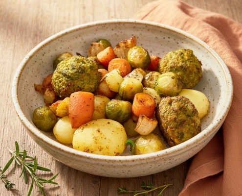 Traybake met spruiten