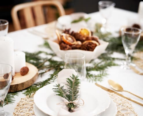 duurzame kersttafel kerstdiner tafel