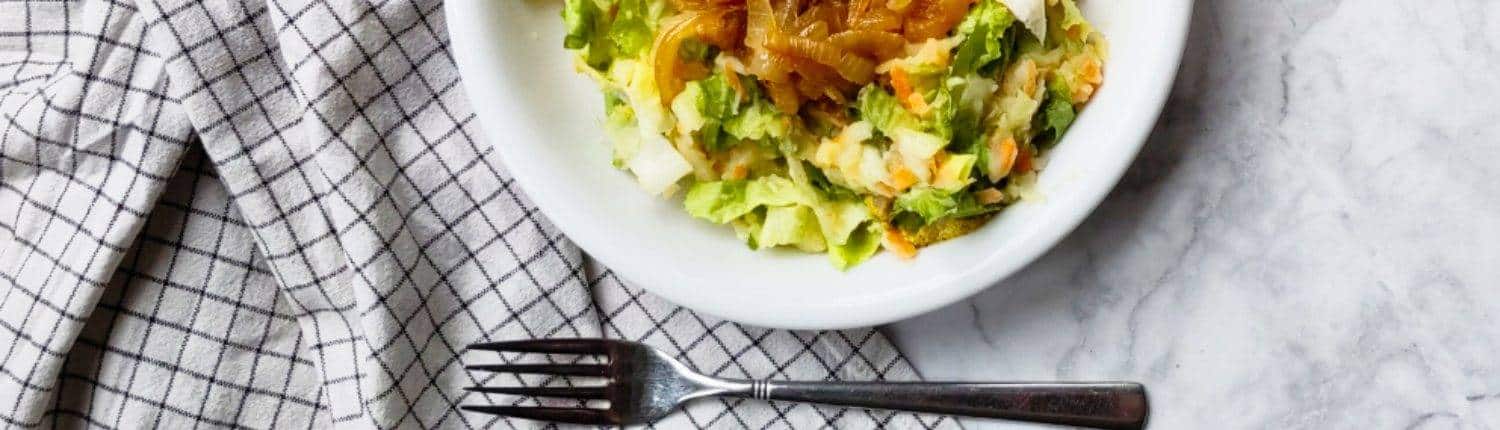 Andijviestamppot met wortel en gekarameliseerde uien header andijvie stamppot met wortel