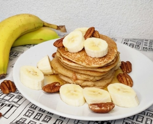 Luchtige-bananenpannenkoekjes Luchtige bananenpannenkoekjes