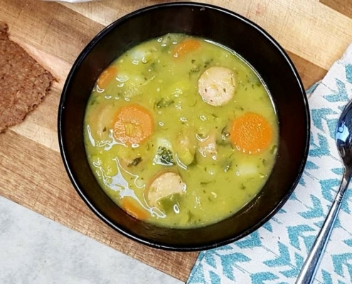 Vegetarische erwtensoep