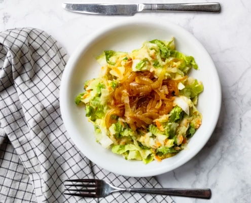 vegetarische andijvie stamppot