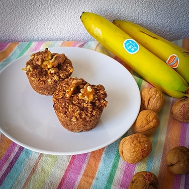 bananen havermout muffins