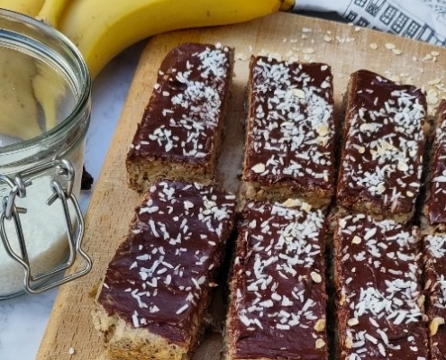 Bananen ontbijtrepen met chocolade