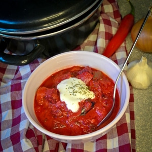 borsjt-2 Vegetarische borsjt rode bietensoep