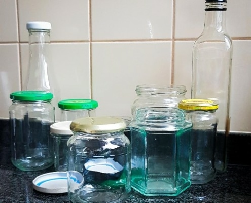 glazen potten in de vriezer gebruiken