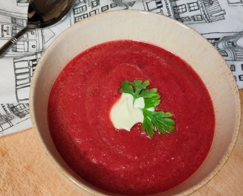 Plantaardig en kidsproof kerstmenu bietensoep