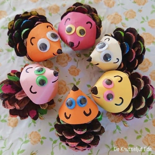 Toffe herfstknutsels egeltjes