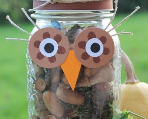 Herfstschatten pot knutselen herfst