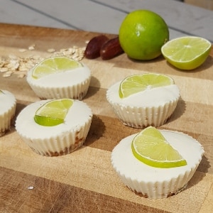 vegan mini limoen kwarktaartjes