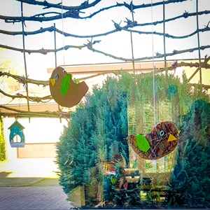 Lente knutsels van gerecycled materiaal