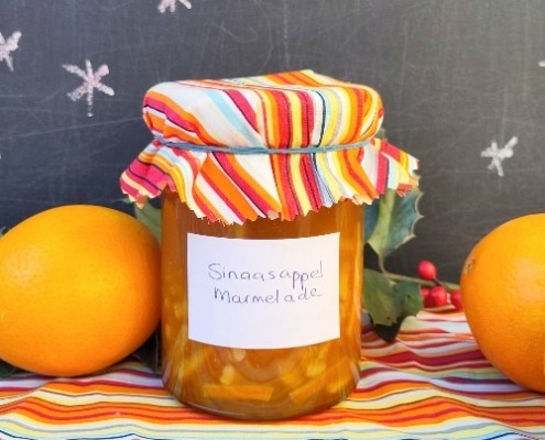 Zelfgemaakte sinaasappel marmelade