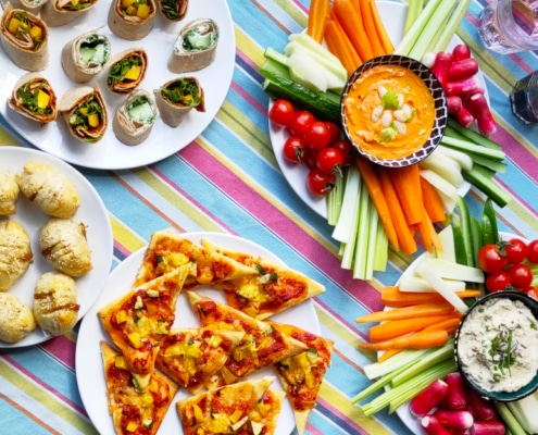 de lekkerste plantaardige feest hapjes