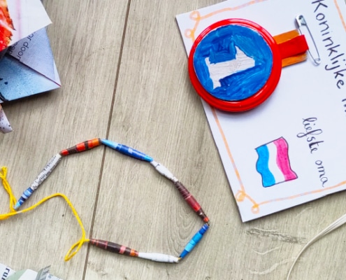 Gerecyclede Koningsdag accessoires