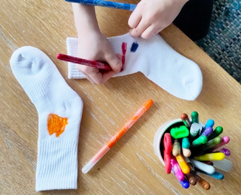 Koningsdag sokken maak je eenvoudig zelf