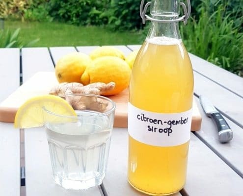 Citroen gember siroop zelfgemaakt