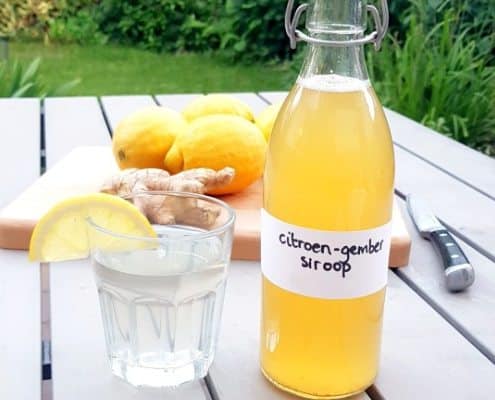 Citroen gember siroop zelfgemaakt