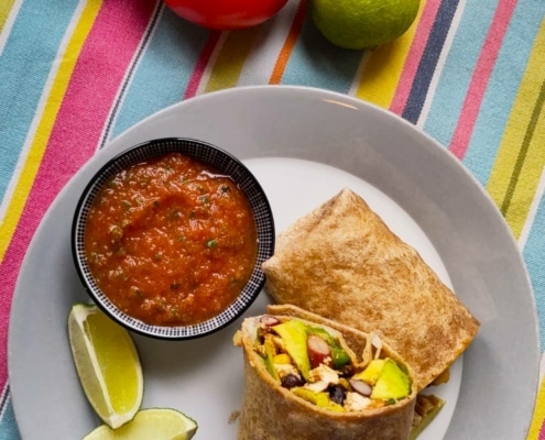 simpele tomatensalsa uit de blender