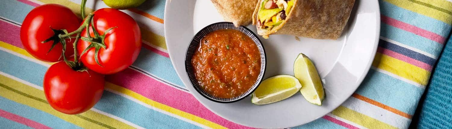 simpele tomatensalsa uit de blender