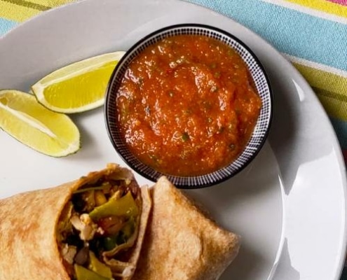 simpele tomatensalsa uit de blender