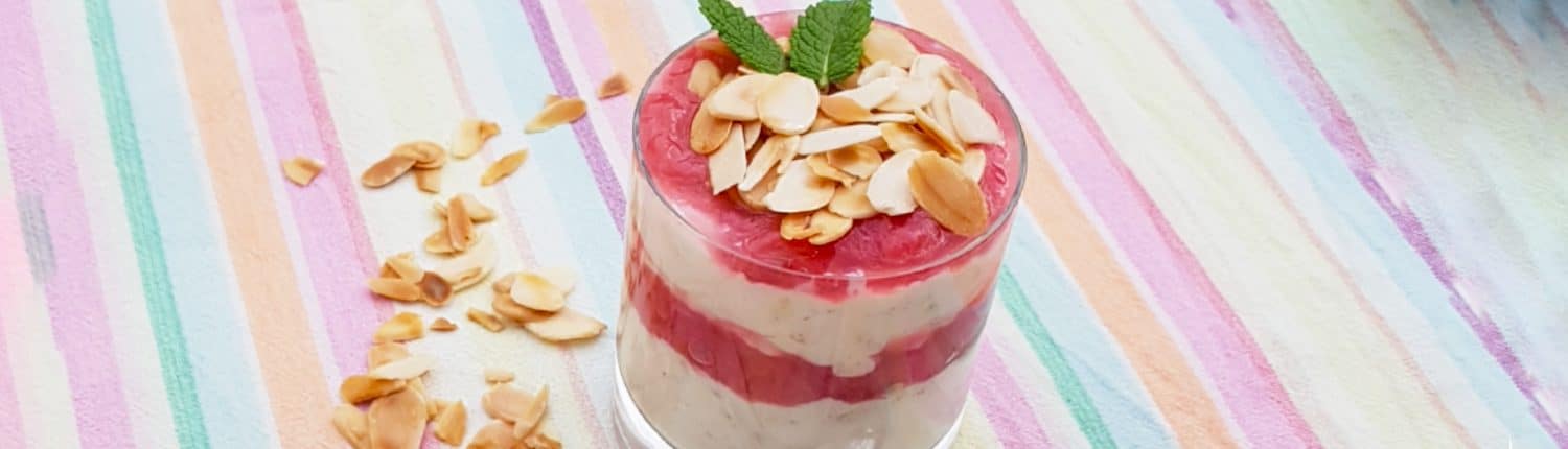 overnight oats met rabarber header