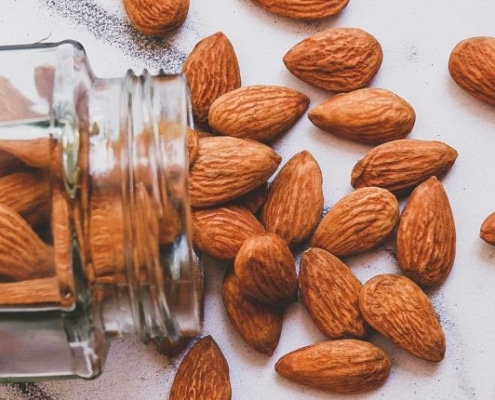 duurzame amandelen in een potje