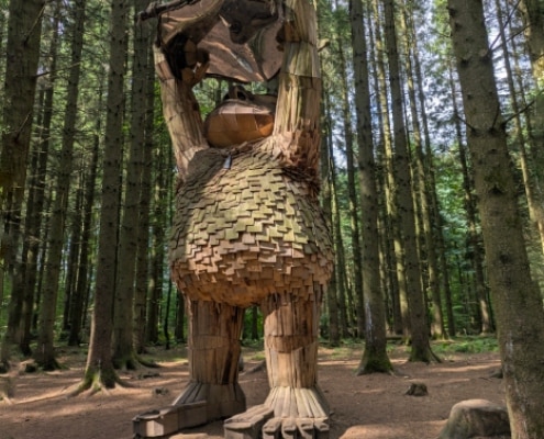 silkeborg denemarken met kinderen thomas dambo