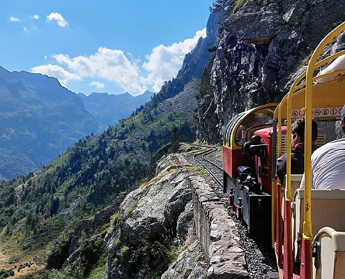 Pyreneeën met kinderen train d'artouste