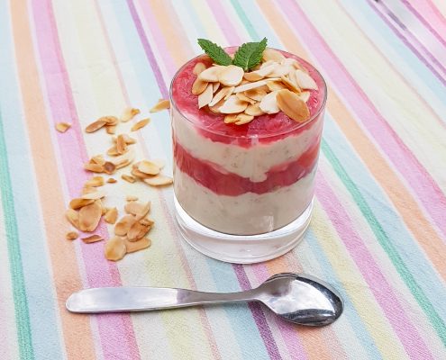 gezond vegan ontbijt overnight oats rabarber gezond vegan ontbijt overnight oats rabarber