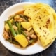 roti met vegetarische kip