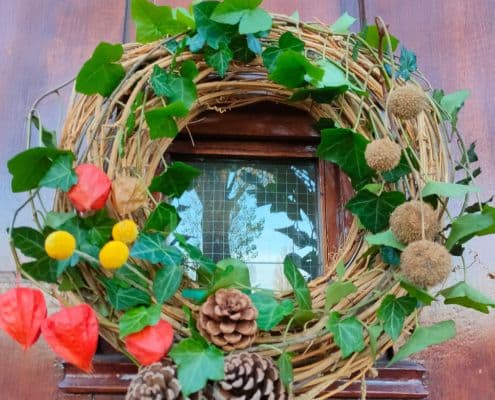 herfst decoratie krans Herfstkrans maken