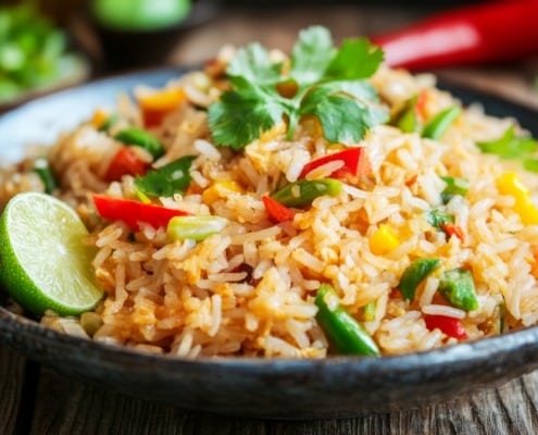 recept restje rijst gebakken