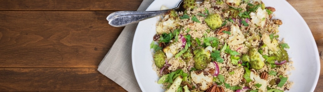 Recept: Couscoussalade met romanesco en noten