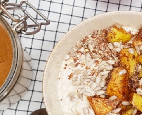 overnight oats met appel en kaneel