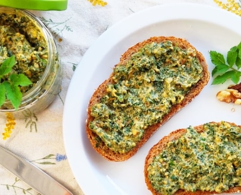 recept zevenblad pesto spread