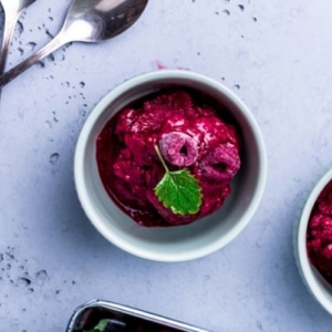 Frambozensorbet met pistache maken